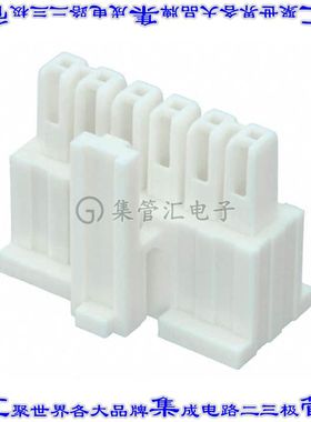 IPD1-06-S-K 矩形连接器外壳6POS插座2.54mm母形插口白色自由悬挂
