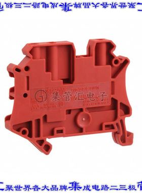 3044365 端子块连接器3POS馈通式6.2mm红色10-26AWG