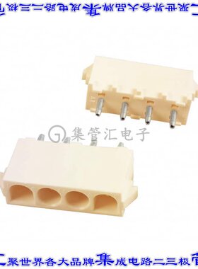 350430-1 针座连接器4POS接头6.35mm公形插针通孔直针锡