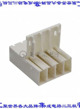 1241981-4 矩形连接器外壳4POS插座5mm母形插口天然色自由悬挂