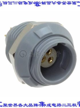 8P1P003210GRBR1 圆形连接器3POS插座母插口焊接镀金面板安装通孔