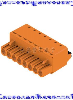 1017930000 端子块连接器8POS插头母插口5mm橙色自由悬挂