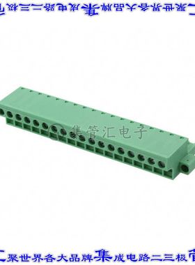 1777950 端子块连接器18POS插头母插口5.08mm绿色自由悬挂