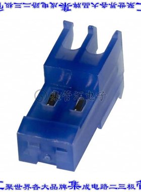 3-641536-2 矩形连接器2POS插座2.54mm母插口蓝色IDC锡自由悬挂直