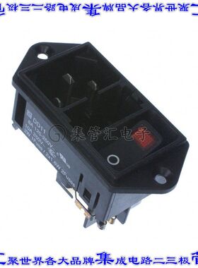 DD11.0113.1110 电源接入连接器3POS插座公插片模块IEC320-C14面