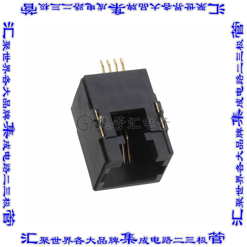 MTJ-64YX1 接插件连接器MODULAR JACK 6P4C