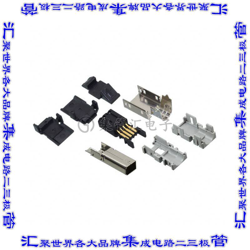 2013595-3 插拔式连接器8POS插头自由悬挂焊接镀金