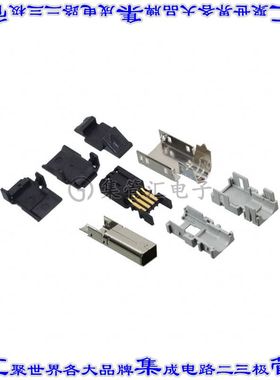 2013595-3 插拔式连接器8POS插头自由悬挂焊接镀金