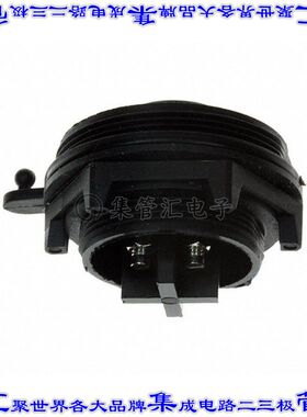 PX0747/S 圆形连接器4(电源)插座母插口螺钉镍面板安装