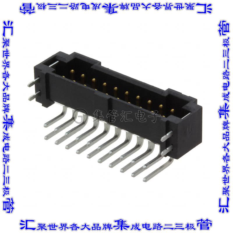 T2M-110-01-L-D-RA-WT 针座连接器20POS接头2排2mm公形插针通孔直