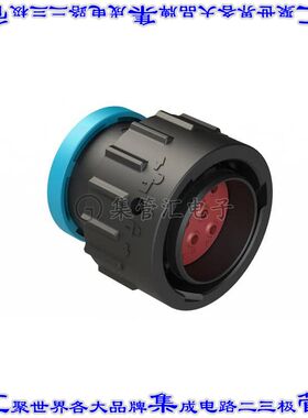 AHDP06-18-08PR-BRA 圆形连接器8POS插头外壳用于公插针黑色自由