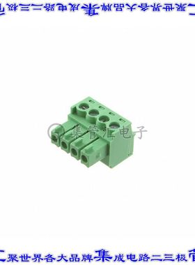 EBKA-04-A 端子块连接器4POS插头母插口3.5mm绿色自由悬挂