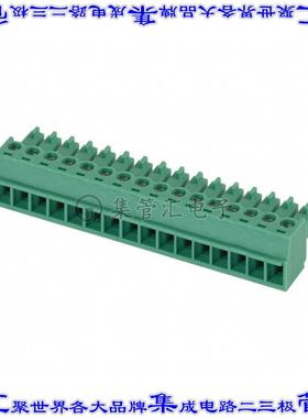 1803714 端子块连接器16POS插头母插口3.81mm绿色自由悬挂
