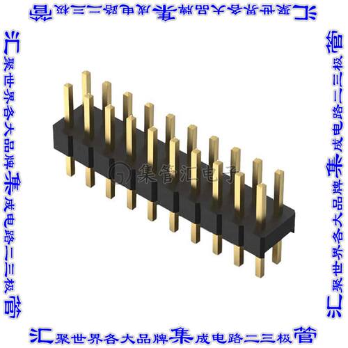 BF050-20-A-B-0200-0300-L-G 针座连接器20POS接头2排2mm公形插针