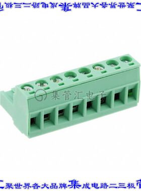 5441906 端子块连接器8POS插头母插口5mm绿色自由悬挂