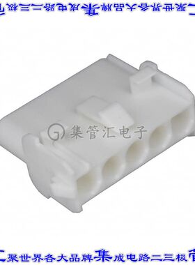 350810-1 矩形连接器外壳5POS插座天然色面板安装