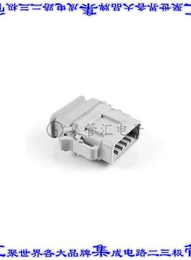 ATM06-12SA-SR1GY 矩形连接器外壳12POS插头2排母形插口灰色自由