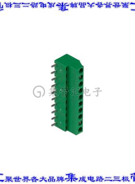 691244710010 线对板连接器10POS接线端子5mm通孔水平带板