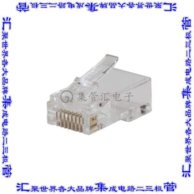 VDV826-762 接插件连接器CAT5E PASS-THRU RJ45 CON 200/PK