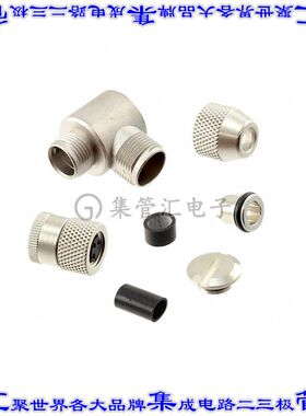 1436479 圆形连接器3POS插座母插口焊杯镀金自由悬挂直角