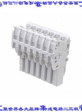 1SNK805721R0000 端子块连接器7POS插头母插口灰色自由悬挂