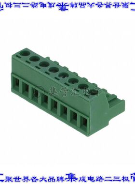 SH08-5,00 端子块连接器8POS插头母插口5mm绿色自由悬挂