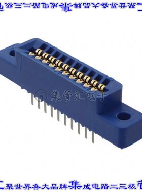 EBC10DRTH 卡边缘连接器20POS母头2排2.54mm蓝色镀金