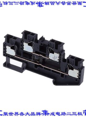 XW5T-P4.0-1.1-2 端子块连接器4POS馈通式2排6.2mm灰色10-24AWG