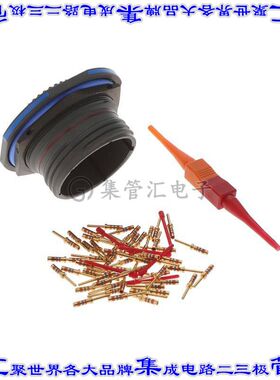 D38999/24WH53PN 圆形连接器53POS插座公形引脚压接镀金面板安装