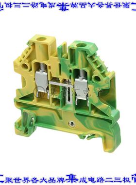 XW5G-S4.0-1.1-1 端子块连接器2POS接地地面6.0mm绿色黄色10-26AW