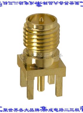 132134RP 同轴连接器RP-SMA插孔公引脚焊接50欧姆通孔
