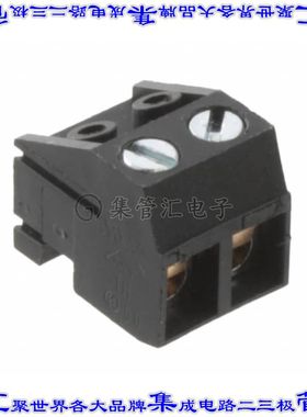 OSTTH020100 端子块连接器2POS无罩接头的插头5mm黑色自由悬挂
