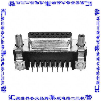 5747845-5 连接器15POS插座母插口2排D-Sub通孔直角