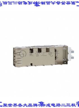 1888971-3 插拔式连接器机架QSFP+通孔直角压配