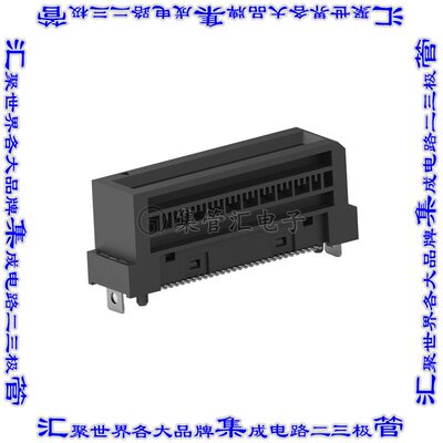 2327679-4 卡边缘连接器56POS母头2排0.6mm黑色镀金
