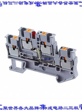 3211456 端子块连接器4POS馈通式5.2mm灰色12-24AWG