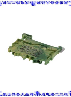 2001-1207 端子块连接器2POS接地地面4.2mm绿色黄色14-18AWG