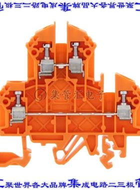 1206.3 端子块连接器4POS馈通式2排5.0mm橙色12-22AWG