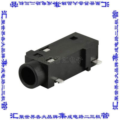 SJ2-3583A-SMT-TR 接插件连接器AUDIO JACK, 3.5 MM, RT, 3 CONDU