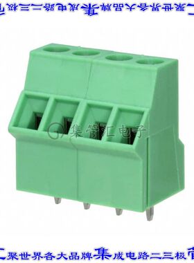 1995664 线对板连接器4POS接线端子5.08mm通孔45角度带板