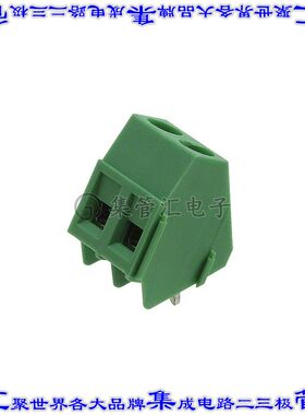 1733415 线对板连接器2POS接线端子5mm通孔55角度带板