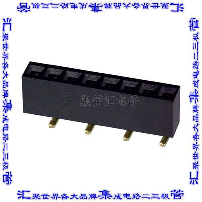 NPPC081KFXC-RC 针座连接器8POS插座2.54mm母形插口表贴SMD镀金