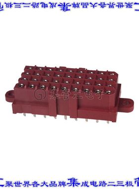 1-207534-0 针座连接器36POS插座4排5mm母形插口通孔直针镀金