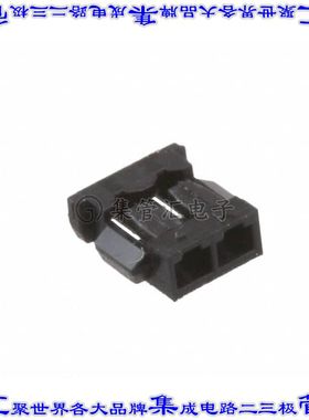 1909783-1 矩形连接器外壳2POS插座1.2mm母形插口黑色自由悬挂