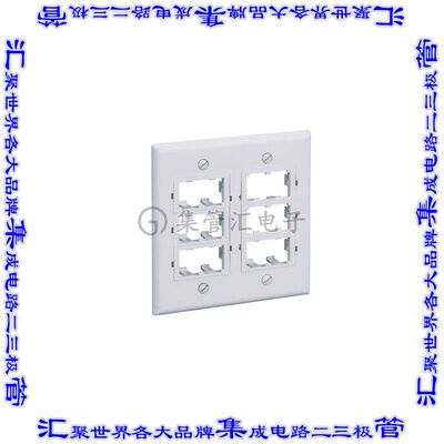 CFPF12EI-2G 接插件连接器FACEPLATE, 12 PORT, DOUBLE GANG,