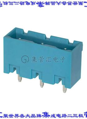 TBP05R2-762-03BE 端子块连接器3POS接头公引脚带罩7.62mm蓝色垂