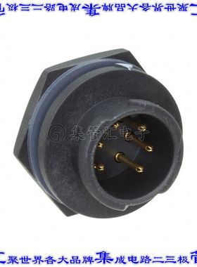 BD-06RMMS-QC8001 圆形连接器6(数据)插座公形引脚焊杯镀金面板安