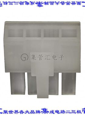 1586026-4 矩形连接器外壳4POS插座4.2mm母形插口天然色自由悬挂