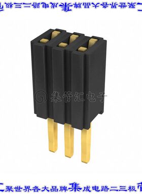 M52-5000345 针座连接器3POS插座1.27mm叉状通孔直针镀金