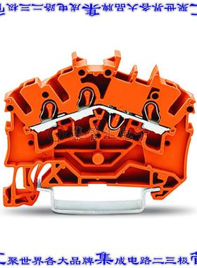 2002-6302 端子块连接器3POS馈通式5.2mm橙色12-22AWG